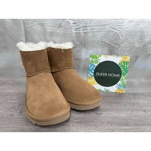 Ugg Women's Bailey Logo Strap Booties - Chestnut 8M